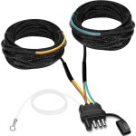Faisceau de c�bles pour feux de remorque � 4 broches et 5 fils, c�ble d'extension pour clignotants de ...