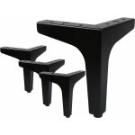 Lot de 4 pieds de meubles charge, 10cm pied de table modernes en m�tal en forme de triangle, pied meuble ...