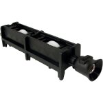 Fapim ? chariot double r�glable en nylon pour rail de porte coulissante ? galets en delrin ? paliers ...