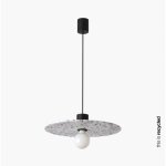Faro barcelona - faro confetti suspension d�me 400 marmor�al recycl� diam�tre 45cm