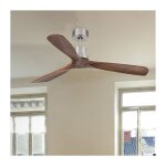 Faro barcelona - lantau dc ventilateur de plafond noyer fonc non clair  132 cm 33370dc