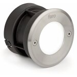 Faro barcelona - led - 18 - lampe encastrable au mur et sol noir mat de faro 71498n