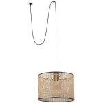 Faro barcelona - mambo lampadaire noire / rotin ø450 avec prise 68604 - 49 Faro barcelona - mambo lampadaire noire / rotin ø450 avec prise 68604 - 49