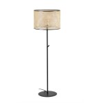 Faro barcelona - mambo lampadaire noire / rotin 64313 - 49