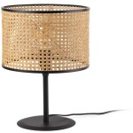Faro barcelona - mambo lampe de table noire / rotin 64311 - 48