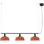 Faro barcelona - faro tatawin suspension de plafond de taille moyenne, noire, orange rouge�tre brillant, ...