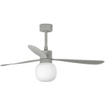 Faro barcelona - ventilateur de plafond avec lumi�re grise � 132 cm amelia ball led 33762 - 27