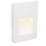 Faro barcelona - faro plas - 3 - applique murale encastr�e d'int�rieur � 1 ampoule led en pl�tre blanc ...