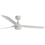 Faro punt plafonnier moyen � 3 lames, blanc mat, avec �clairage 3 000 - 4 200 - 6 500 k, syst�me intelligent ...