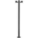 Faro structure - lampadaire ext�rieur � 3 ampoules gris fonc� - base seulement ip44, e27