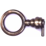 Cyclingcolors - fausse cl� de meuble ancien serrure d�coration rustique vintage clef zamak (ronde - laitonn� ...