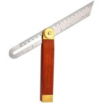 Fausse equerre, biseau multi - angle en acier inoxydable ajustable, angle de charpentier, equerre angle ...