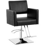 Fauteuil de coiffure ribbleton noir hauteur 49 - 69 cm avec repose - pieds pour 150 kg