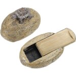Faux rock bo�te � cl�s cach�e, cacher une cl� de rechange �tanche en forme de tortue, bo�te de rangement ...