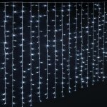 Rideau de façade extérieur 150 led blanc froid 10 tombées 8 fonctions - feeric lights & christmas Rideau de façade extérieur 150 led blanc froid 10 tombées 8 fonctions - feeric lights & christmas
