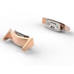Fei yu - lot de 2 adaptateurs de connecteur de bracelet de montre en acier inoxydable 20 mm pour samsung ...