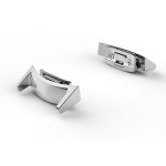 Fei yu - lot de 2 adaptateurs de connecteur de bracelet de montre en acier inoxydable 20 mm pour samsung ...