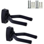 Lot de 2 crochets pour support mural de guitare acoustique, ukull, basse, mandoline et banjo - accroche ...