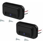 2 pcs prise de chargeur de voiture double usb, 12v / 24v panneau de usb commande avec couvercle  ressort, ...