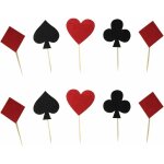 Cake toppers cartes  jouer clubs de poker coeurs pique forme de diamants cake toppers pour fte d'anniversair ...