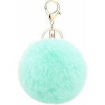 Fei yu - dcoration de porte - cls pendentif boule en fausse fourrure (vert)