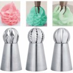 Fleur douille, 3pcs balle douilles, pour la décoration des gateaux, balle fei yu Fleur douille, 3pcs balle douilles, pour la décoration des gateaux, balle fei yu