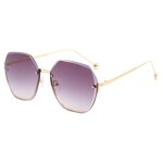 Lunettes de soleil  bords coups irrguliers sans cadre lunettes de soleil  la mode pour femmes, grand ...