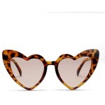 Lunettes de soleil coeur lunettes de soleil ?il de chat pour femmes lunettes de soleil coeur vintage
