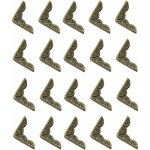 Fei yu - mtal coin bord protecteur, 20 d'emballage accessoires laiton antique protecteur d'angle metal ...