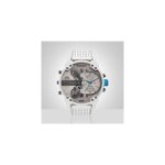 Fei yu - montre homme double machine, montre  quartz montre en acier inoxydable avec calendrier