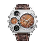 Fei yu - montre ronde cool avec thermomtre et double cadran horaire