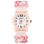 Fei yu - montre rose pour enfants avec bracelet tanche et imprim lapin pour filles et garons de 2 ...