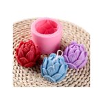 Fei yu - moule en silicone en forme de lotus - moule pour bougies en stéarine rose Fei yu - moule en silicone en forme de lotus - moule pour bougies en stéarine rose