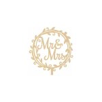 Mr mrs cake topper cupcake toppers en bois pour fianailles, anniversaire, dcoration de gteau de mariage ...