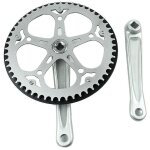 Fei yu - pédalier de vélo pliable 52 dents à trou carré 170 mm cnc pédalier de vélo pignon Fei yu - pédalier de vélo pliable 52 dents à trou carré 170 mm cnc pédalier de vélo pignon