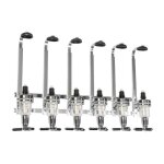 Fei yu - porte - bouteille distributeur de boisson alcool vin mural bar pro acier pour 6 bouteilles
