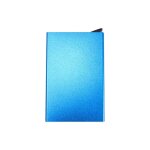 Porte - cartes  puce en aluminium avec fentre contextuelle - bleu clair