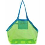 Sac en filet pour sable jouets sac de plage sac de rangement en filet (taille 1, 4545cm) fei yu