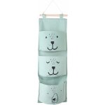 Tissu de bande dessine suspendus sac de rangement mural suspendu organisateur avec 3 poches pour chambre ...
