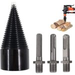 Fendeuse de bois, c�ne de bois, foret de bois de chauffage, fendeuse � bois perceuse s�re, splitter wood ...