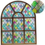 Fen�tre film de confidentialit� film de vitrail confidentialit� anti uv pour fen�tres en verre auto - ...