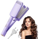 Fer � boucler ionique � 3 cylindres, boucleur � ondulations profondes, outil chauffant en c�ramique pour ...