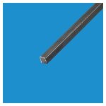 Fer carr� plein en acier lamin� 16x16 mm longueur - 2 metres