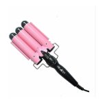 Fer  friser triple en cramique, dernire version 3 barils baguette avec temprature rglable, cheveux ...