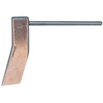Fer � souder de couvreur en cuivre, en forme de marteau, coud�, longeur de la broche 90 mm, poids 350 ...