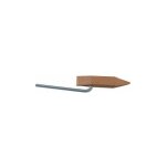 Gce - fer  souder de couvreur en cuivre, en forme de marteau, pointu, longeur de la broche 90 mm, poids ...