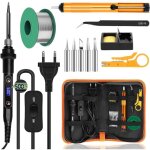 Fer � souder kit 80w temp�rature r�glable 180 - 520�c electronique de precision avec interrupteur on ...