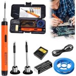 Fer � souder kit de - fer � souder usb avec 3 temp�ratures r�glables de 300 �c � 450 �c, 3 pointes � ...