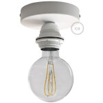 Fermaluce m�tal, avec support de lampe filet� e27, source lumineuse murale ou plafonnier en m�tal sans ...