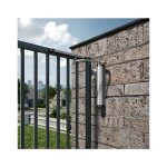 Locinox - ferme - portail hydraulique puissant et polyvalent pour installation murle en argent